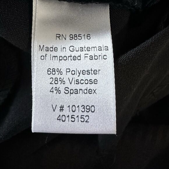 Coldwater Creek Pants High Rise Black Career Dress Size 10 Trousers Slacks - Picture 7 of 8